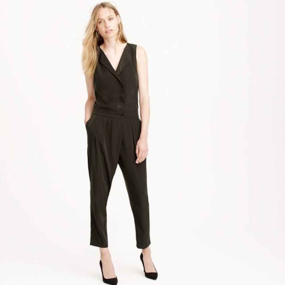 ❗️J crew sleeveless trench jumpsuit